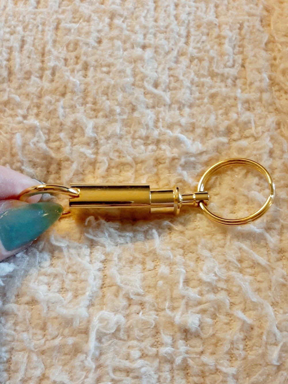 Coca Cola Gold-tone Keychain Split Ring Accessory - Picture 5 of 8